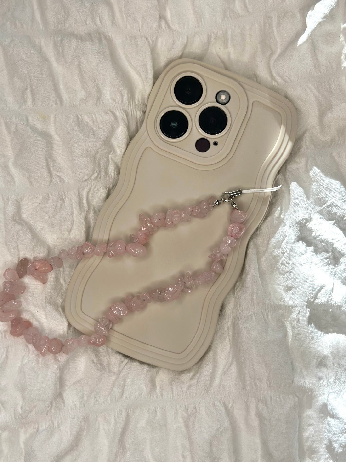 Rose Quartz Phone Charm