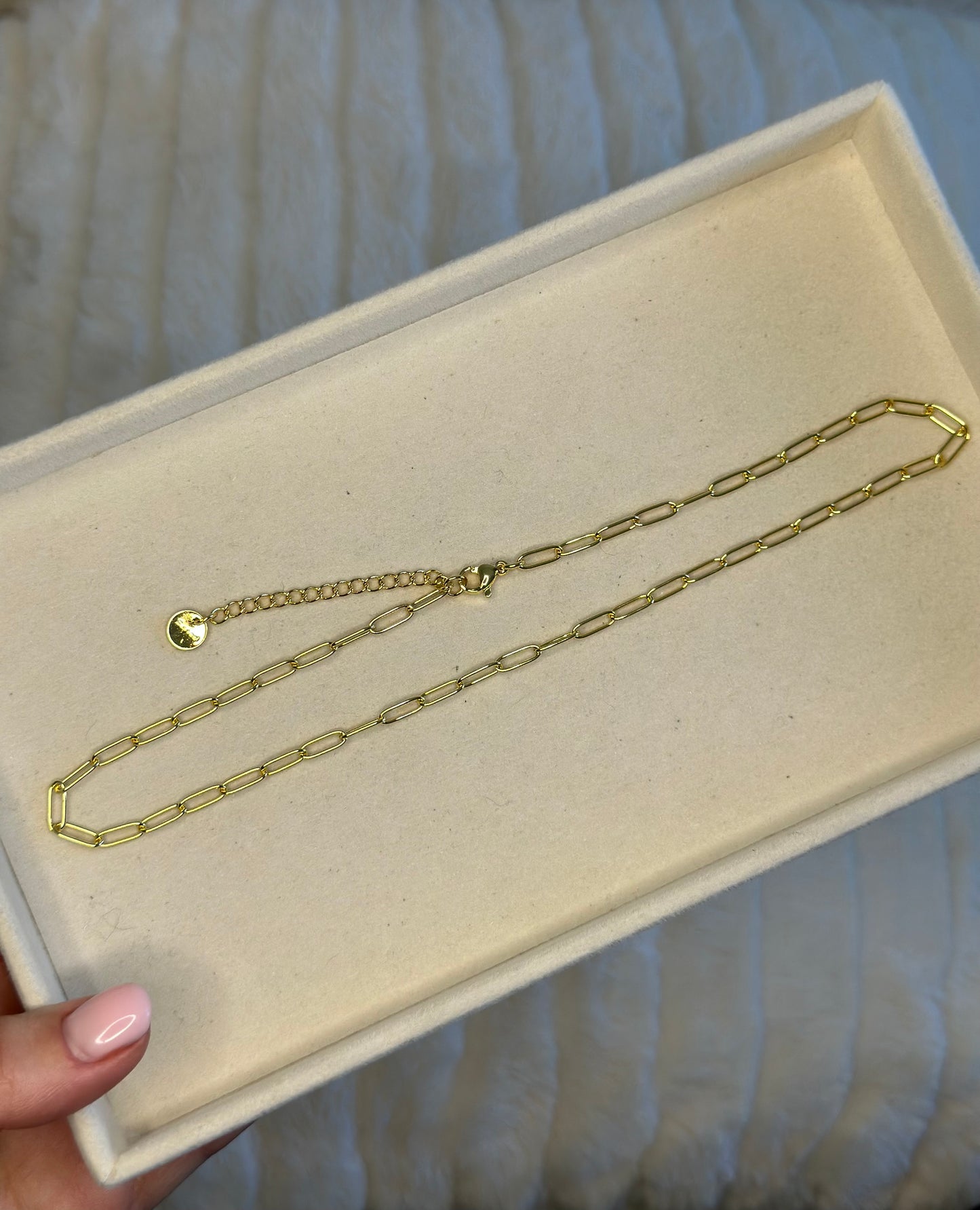 Gold Necklace Chain Small links