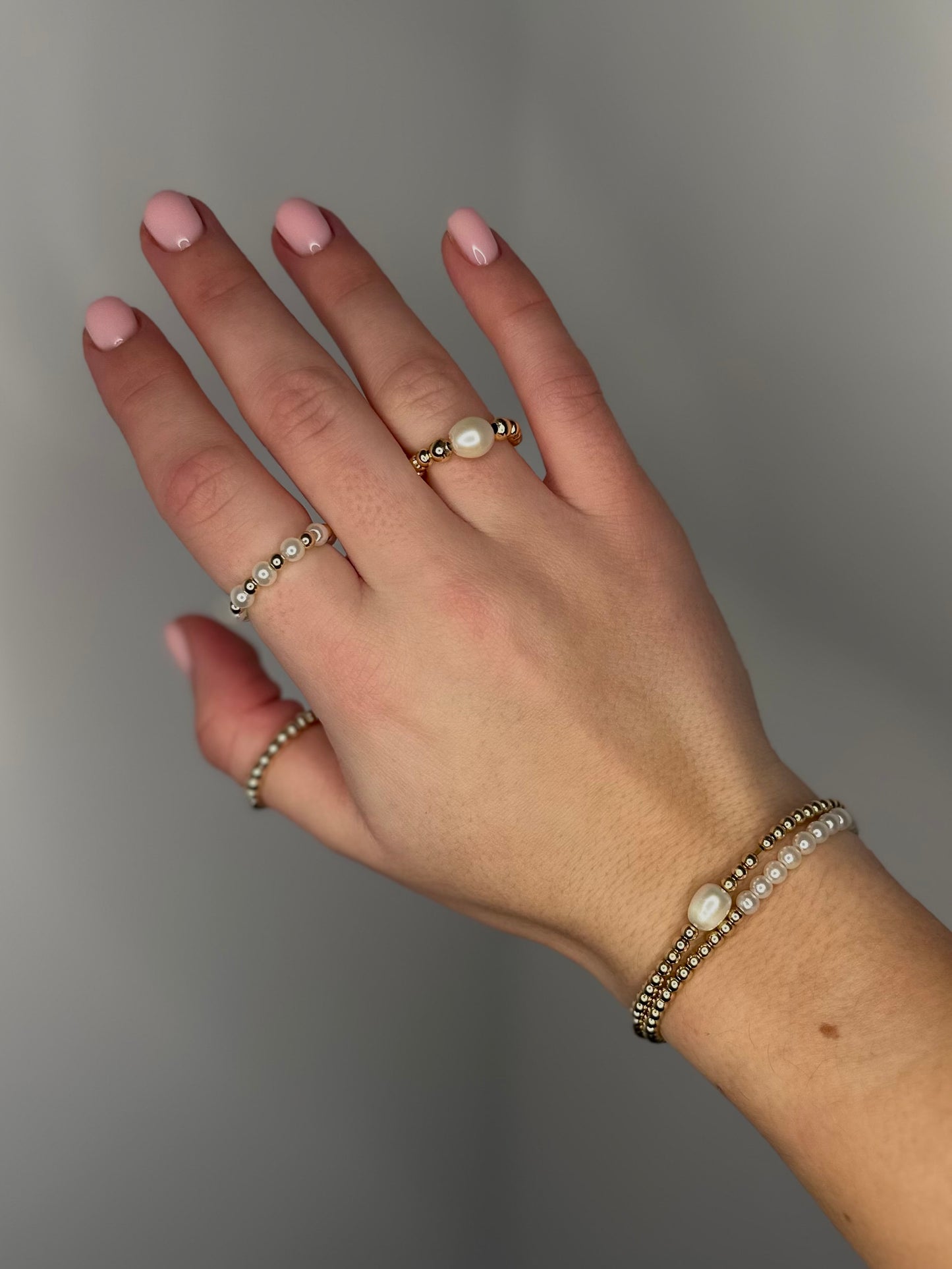 White Bubbles Ring