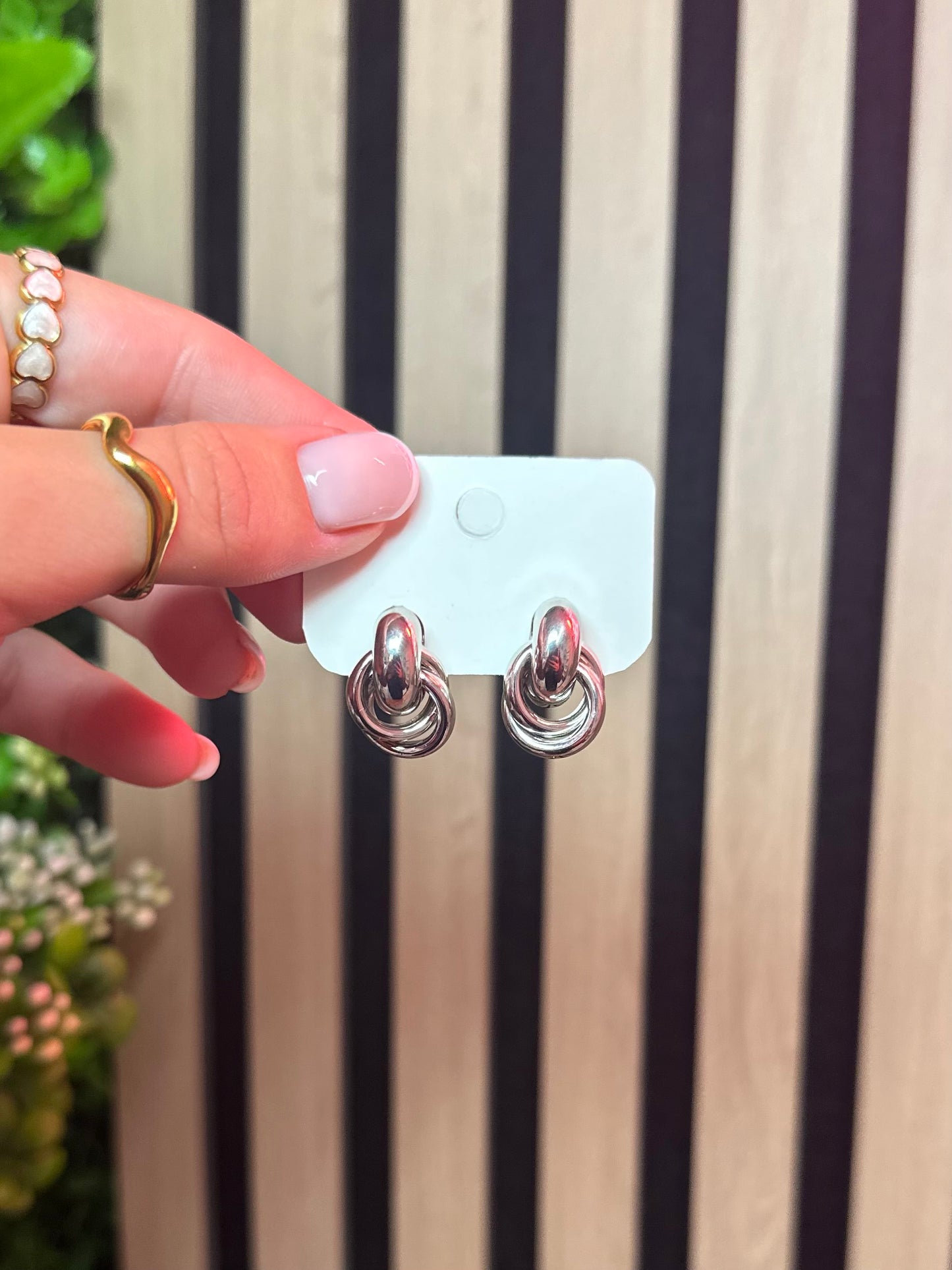 Twist Earrings Silver