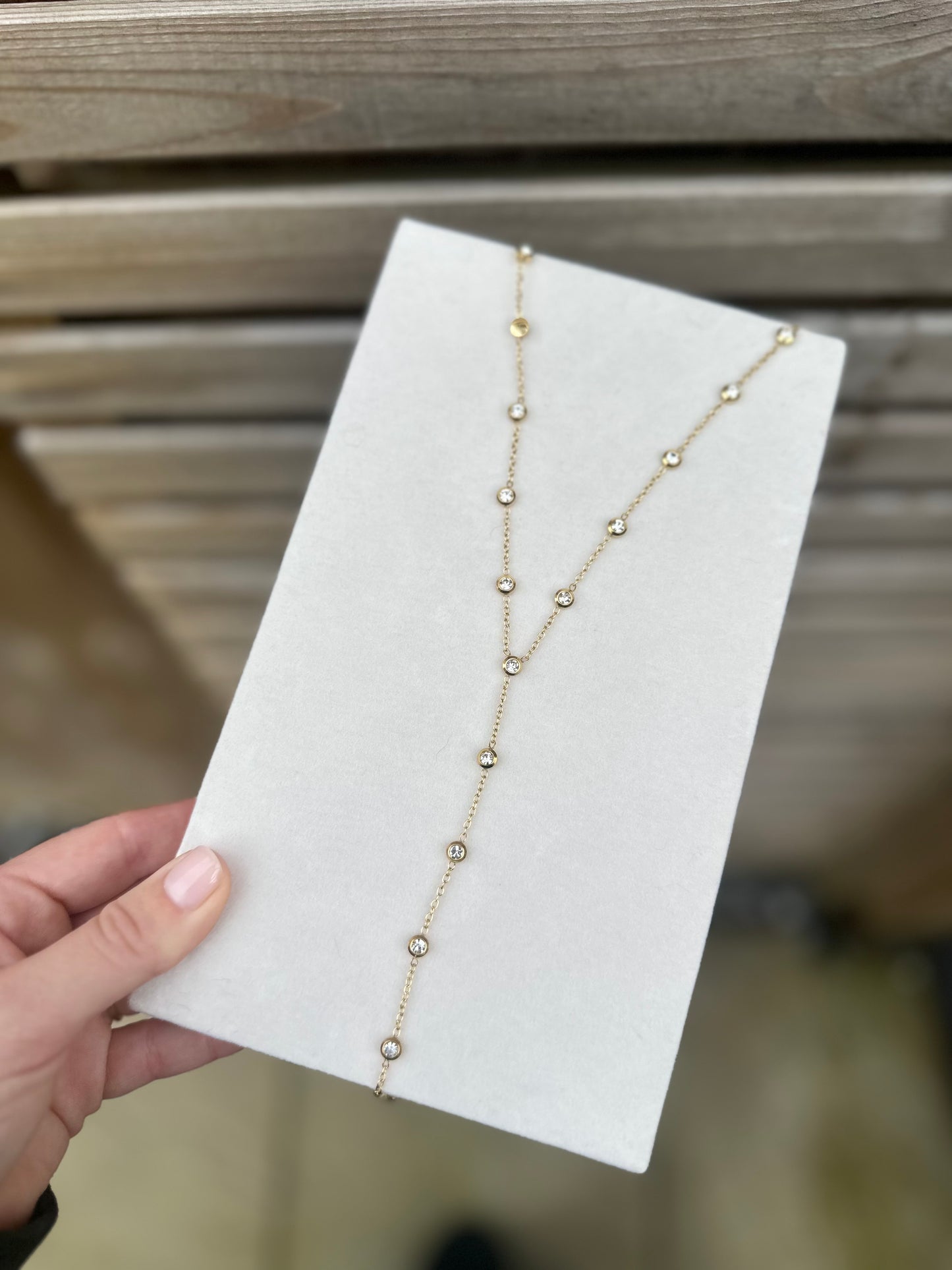 Diamond Y Necklace