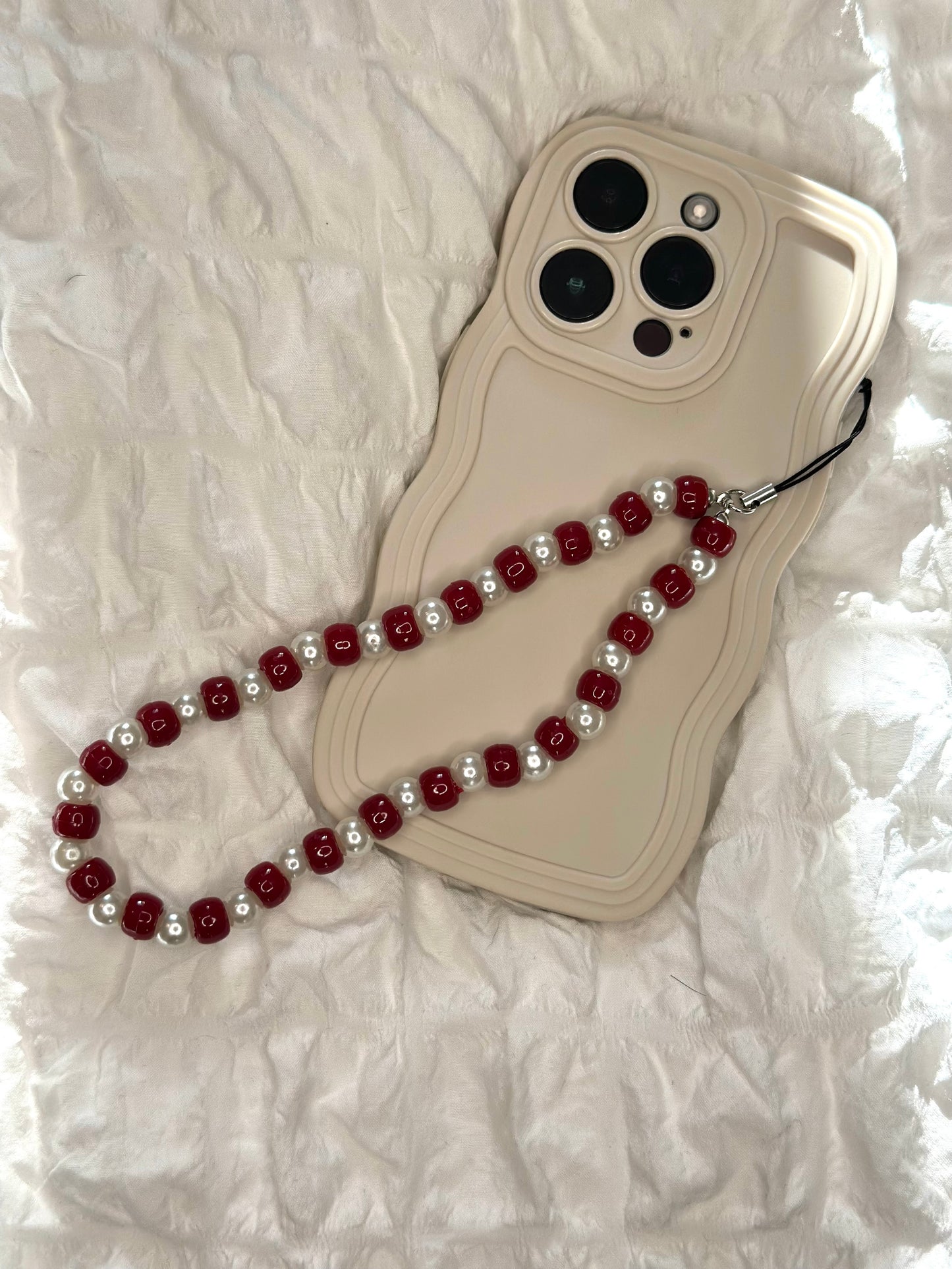 Burgundy Phone Charm