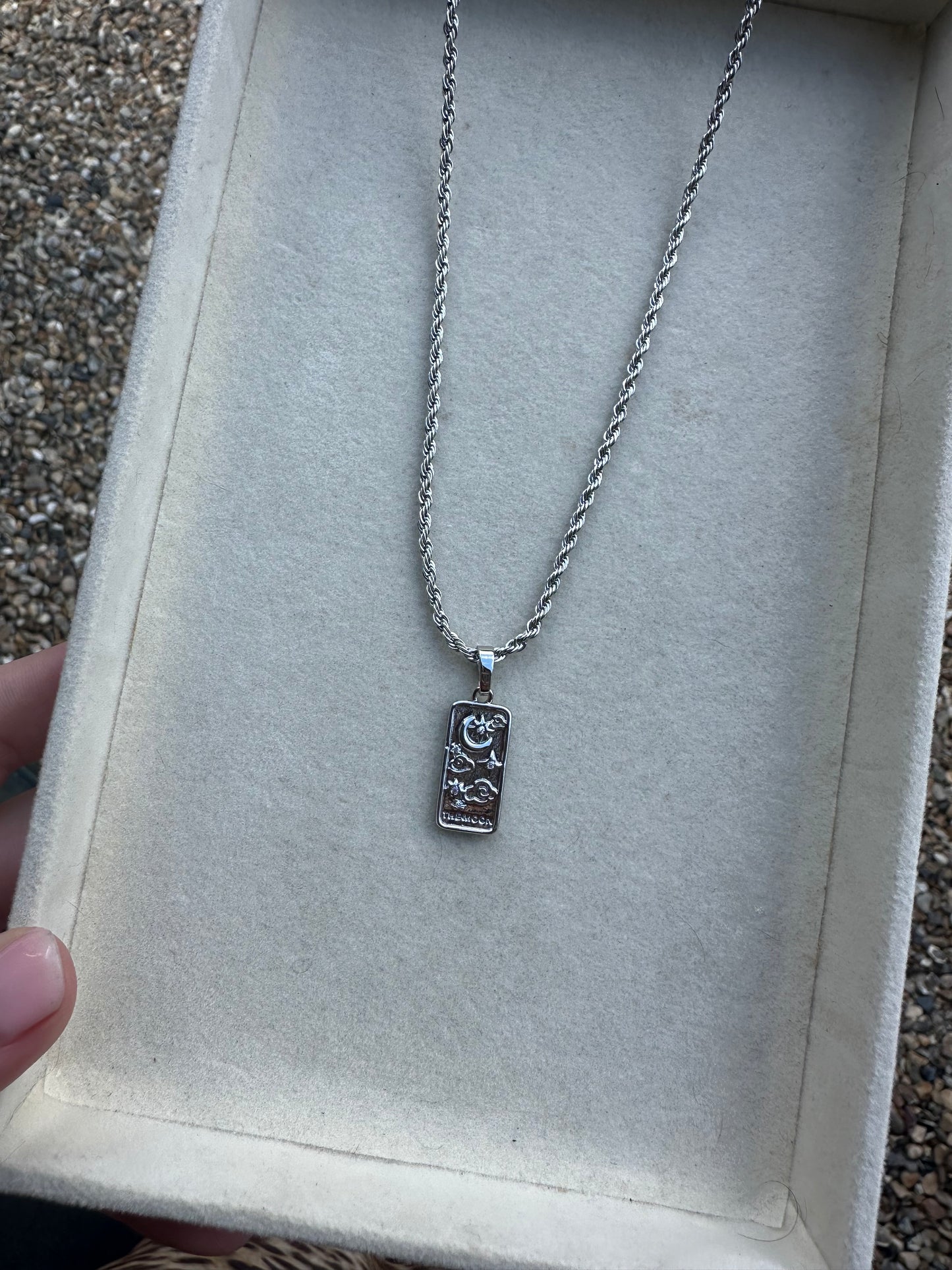 The Moon Silver Necklace