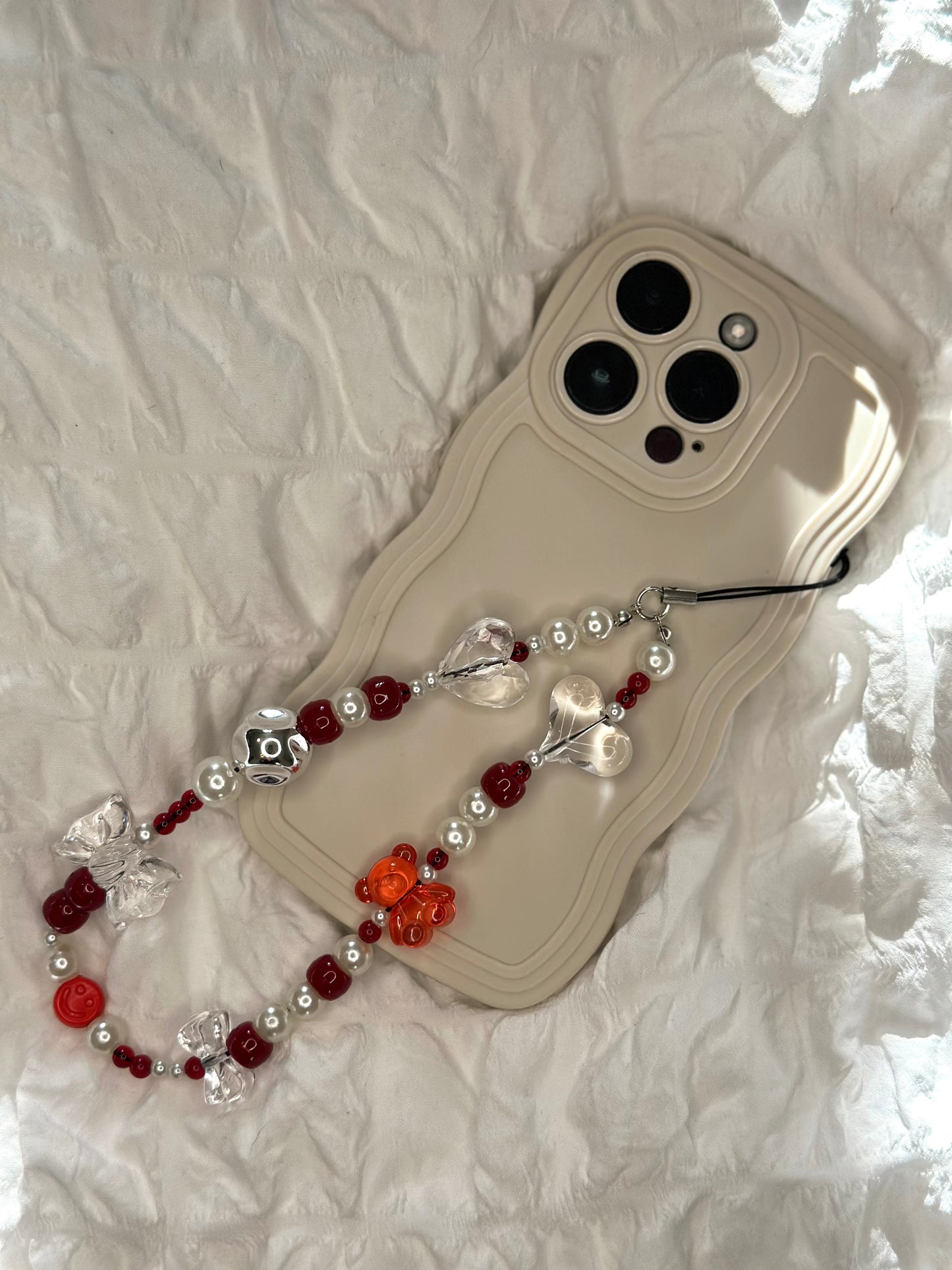 Red Bear Phone Charm