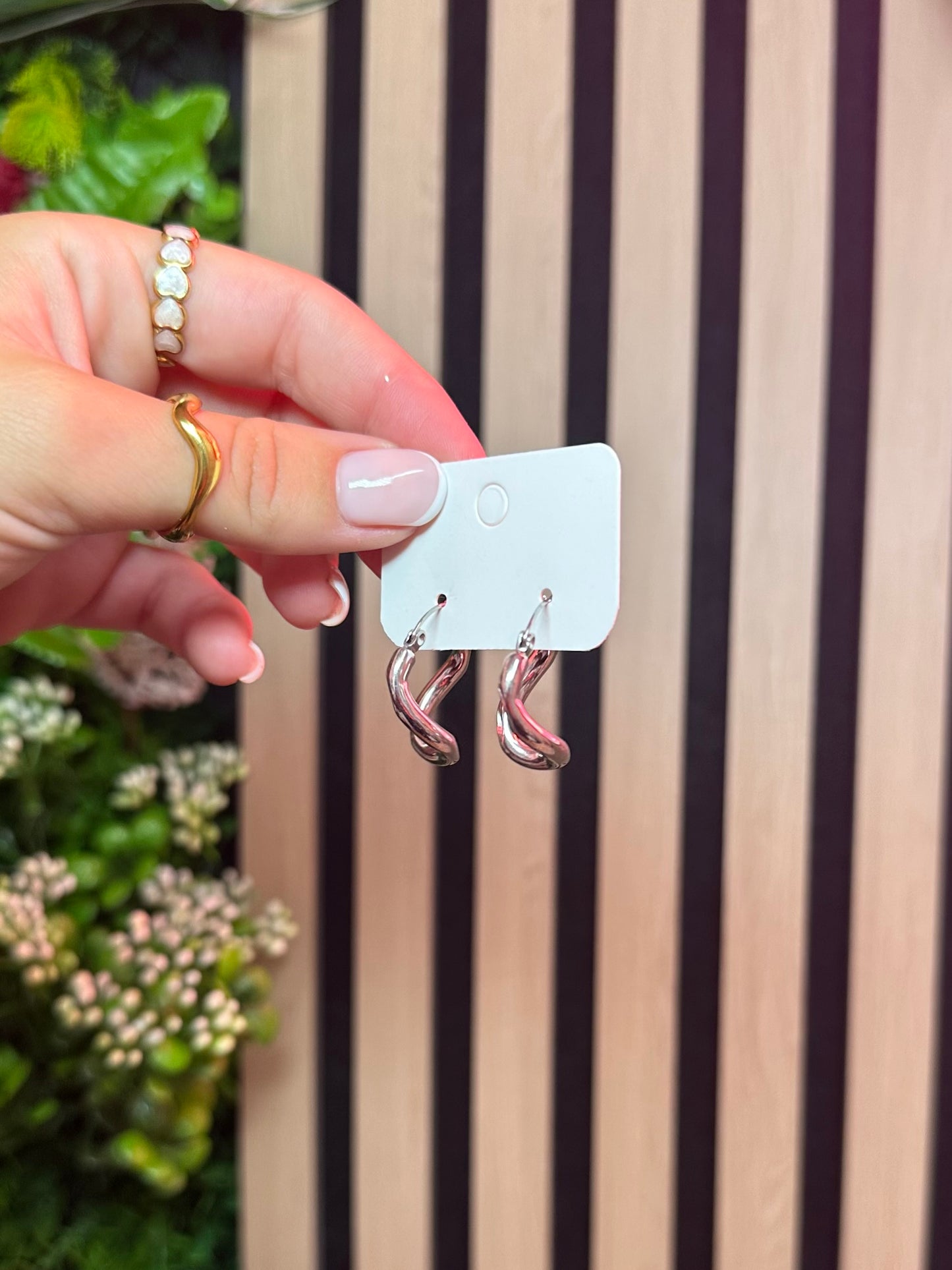 Wave Earrings Silver