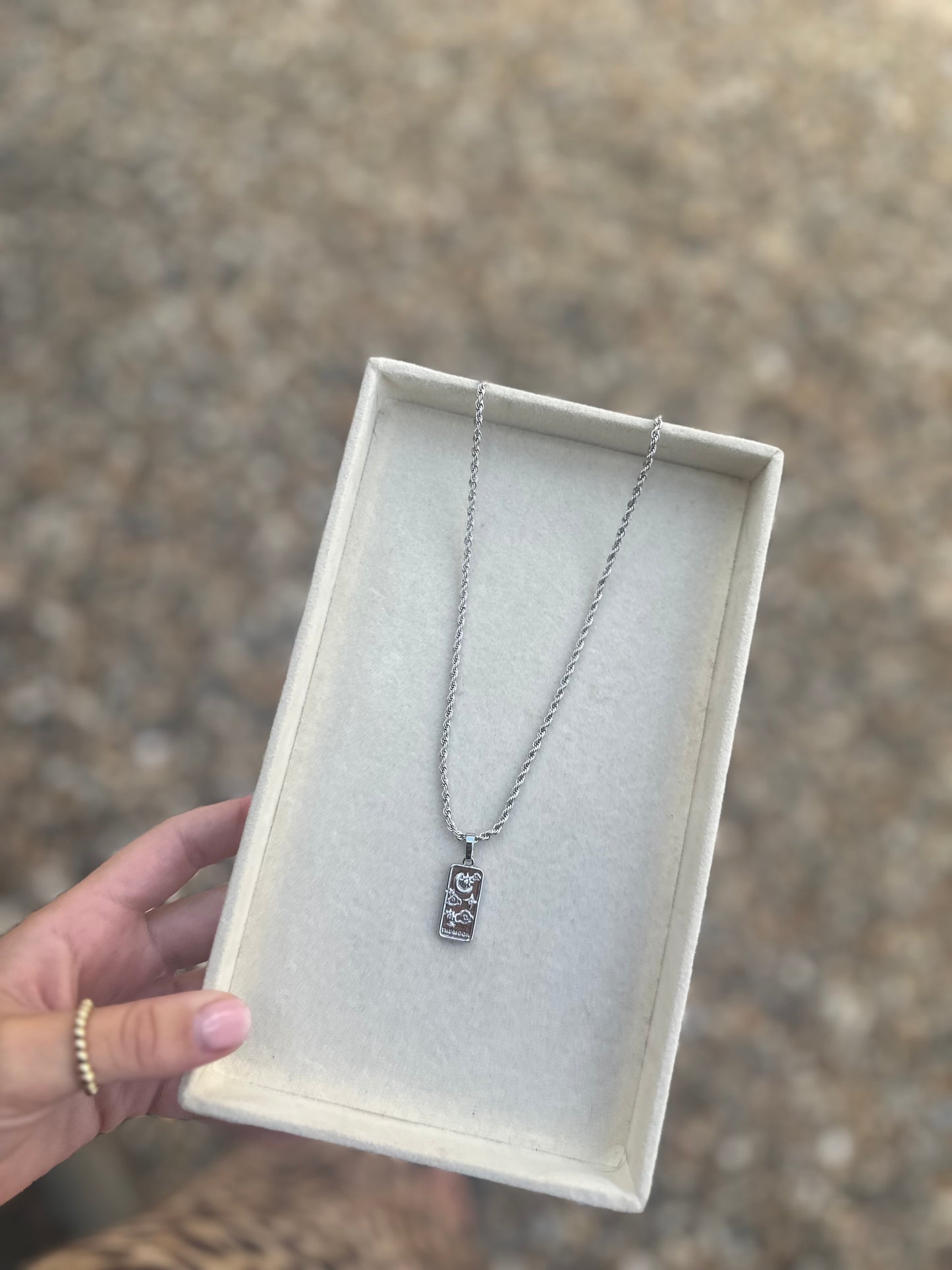 The Moon Silver Necklace