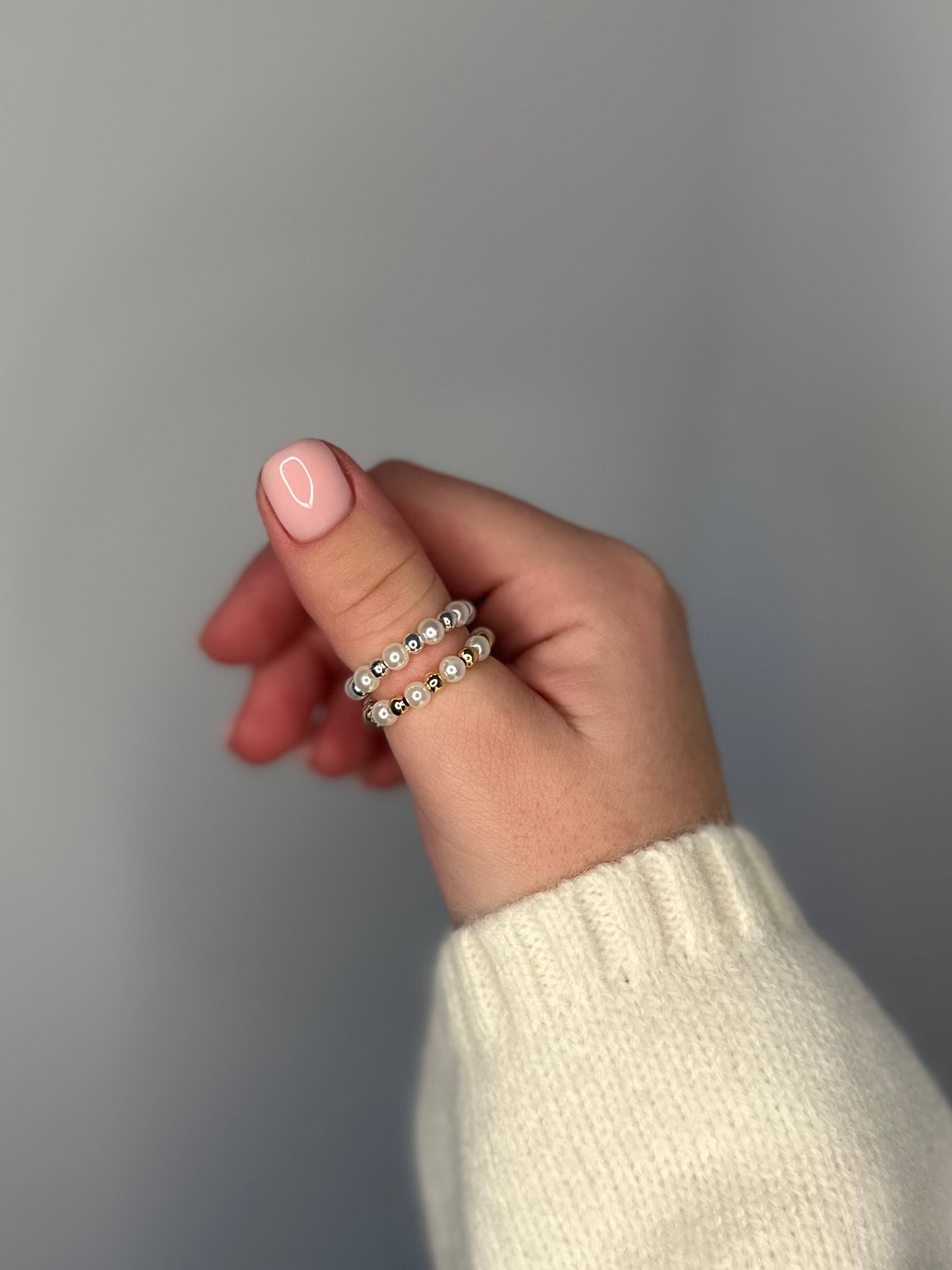 White Bubbles Ring