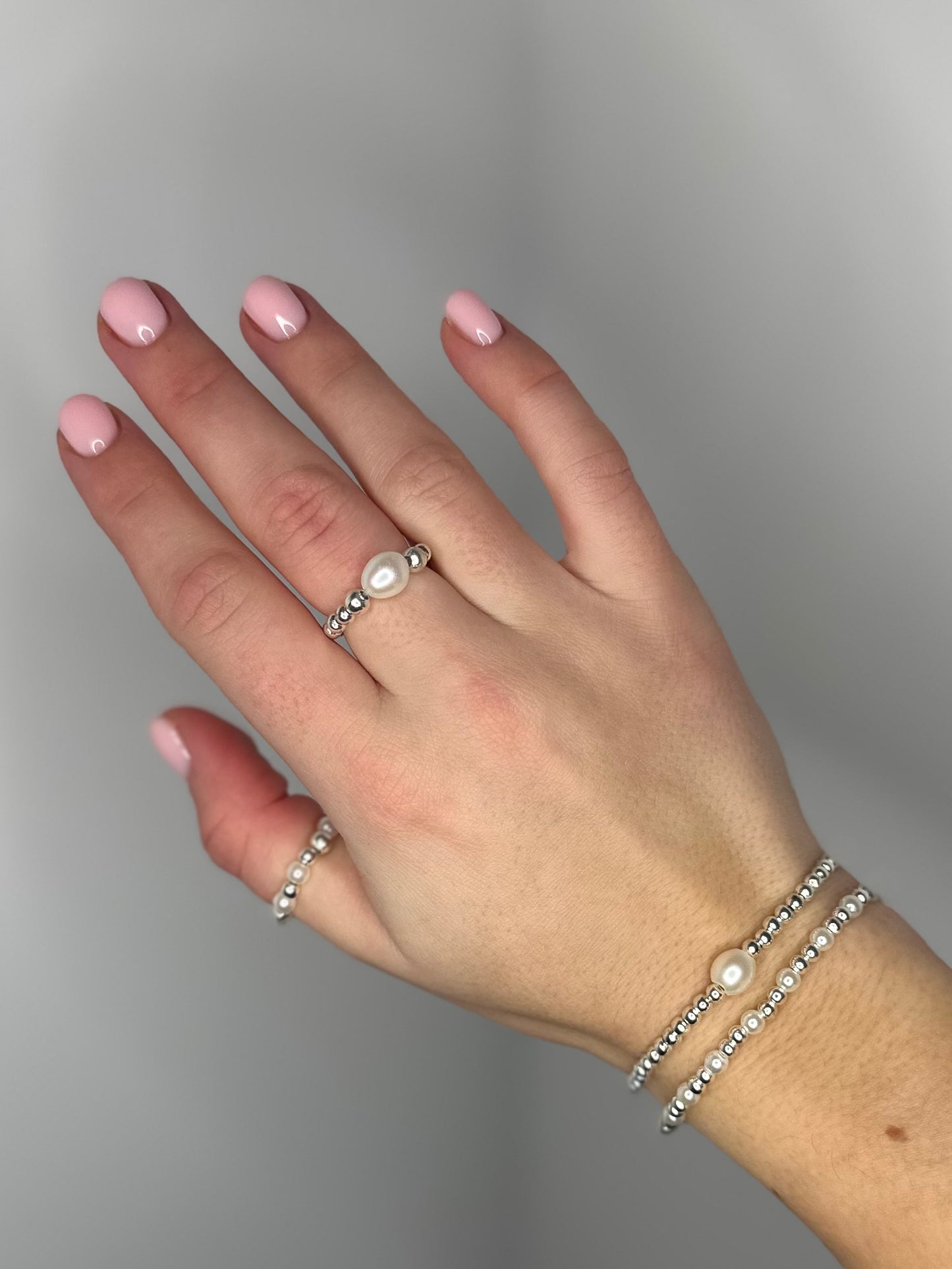 White Bubbles Ring
