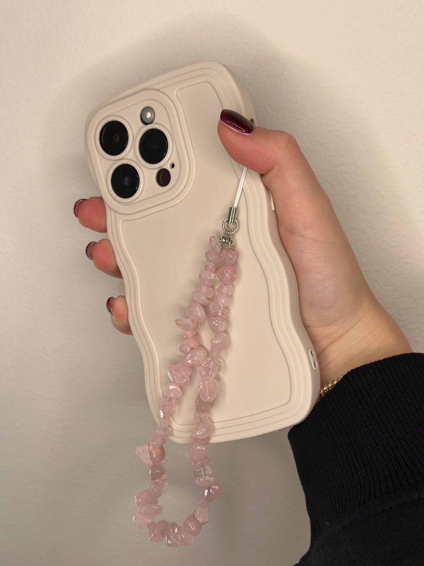 Rose Quartz Phone Charm