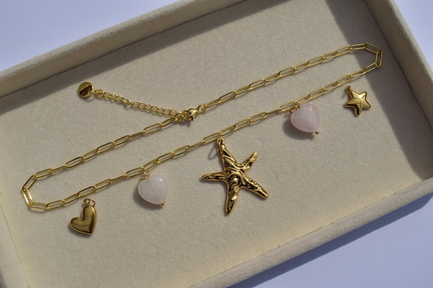Pink Heart Gold
