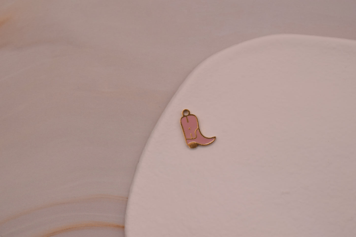 Gold Pink Cowboy Boot