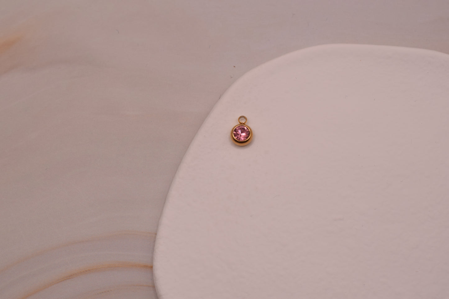 Gold & Pink Gem