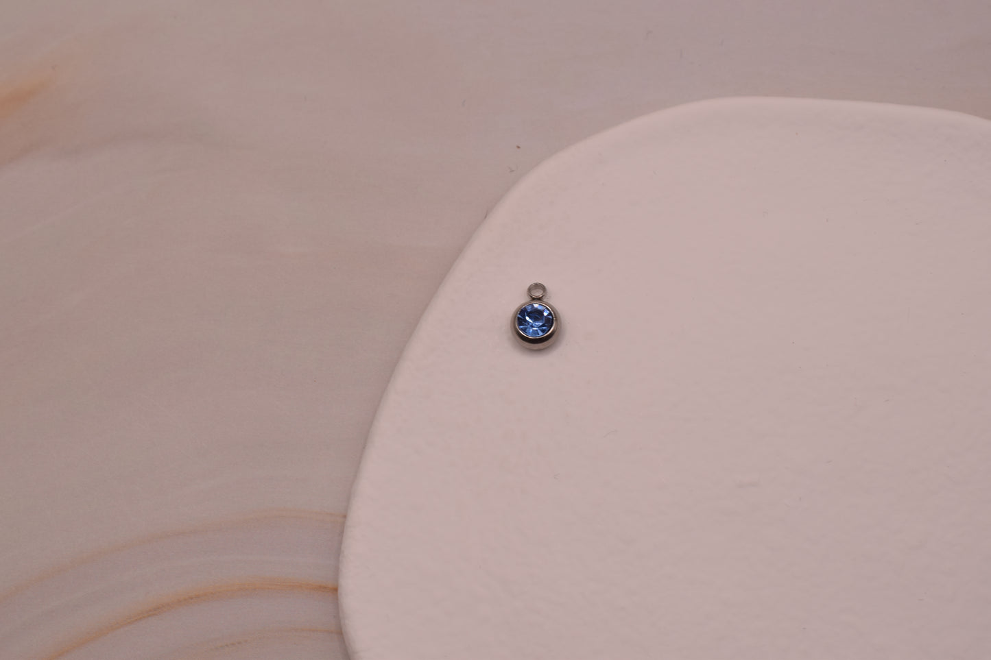 Silver & Blue Gem