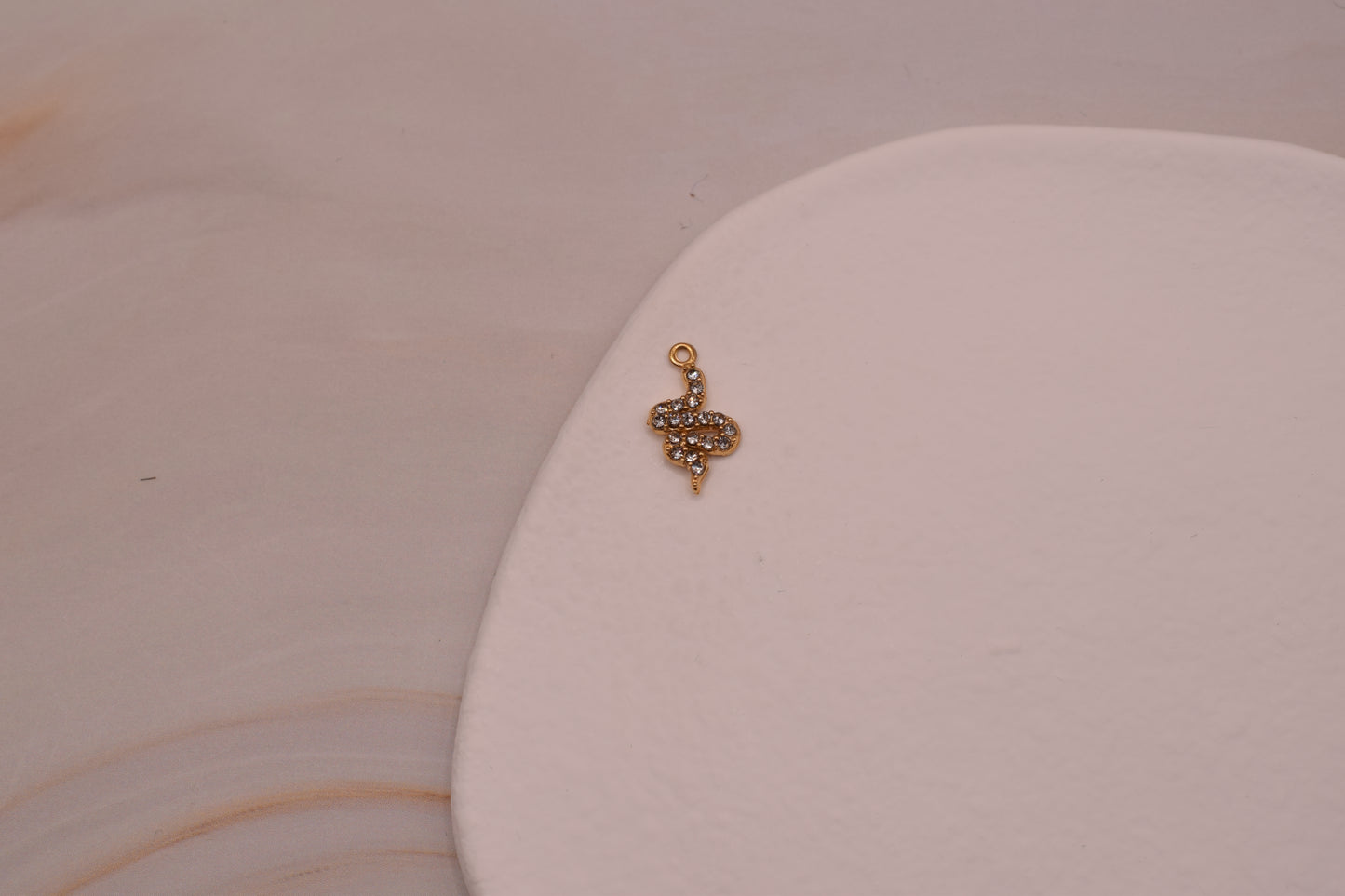 Small Sparkly Snake Gold