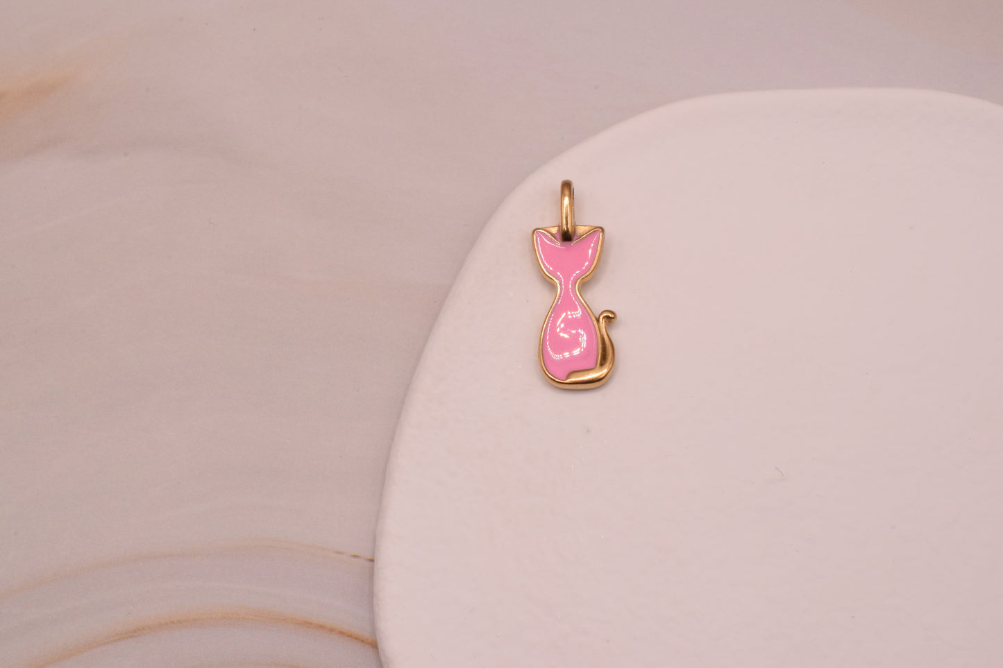 Gold & Pink Cat Large