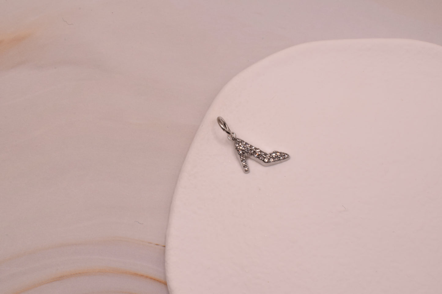 Silver Sparkle Heel