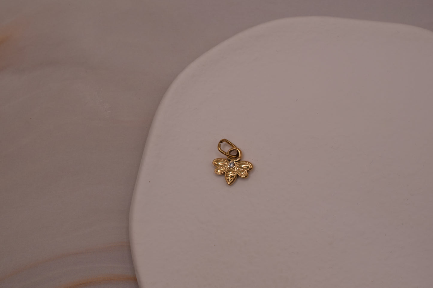 Gold Dainty Butterfly Charm