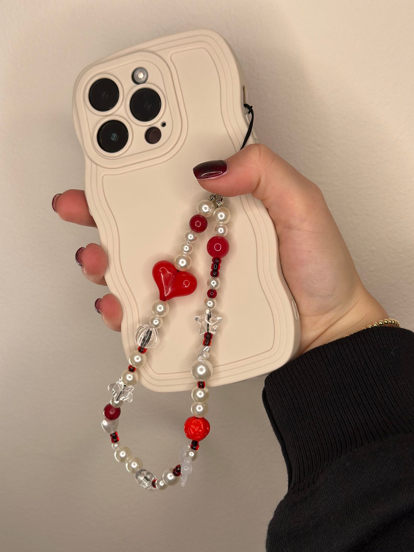 Red Heart Phone Charm