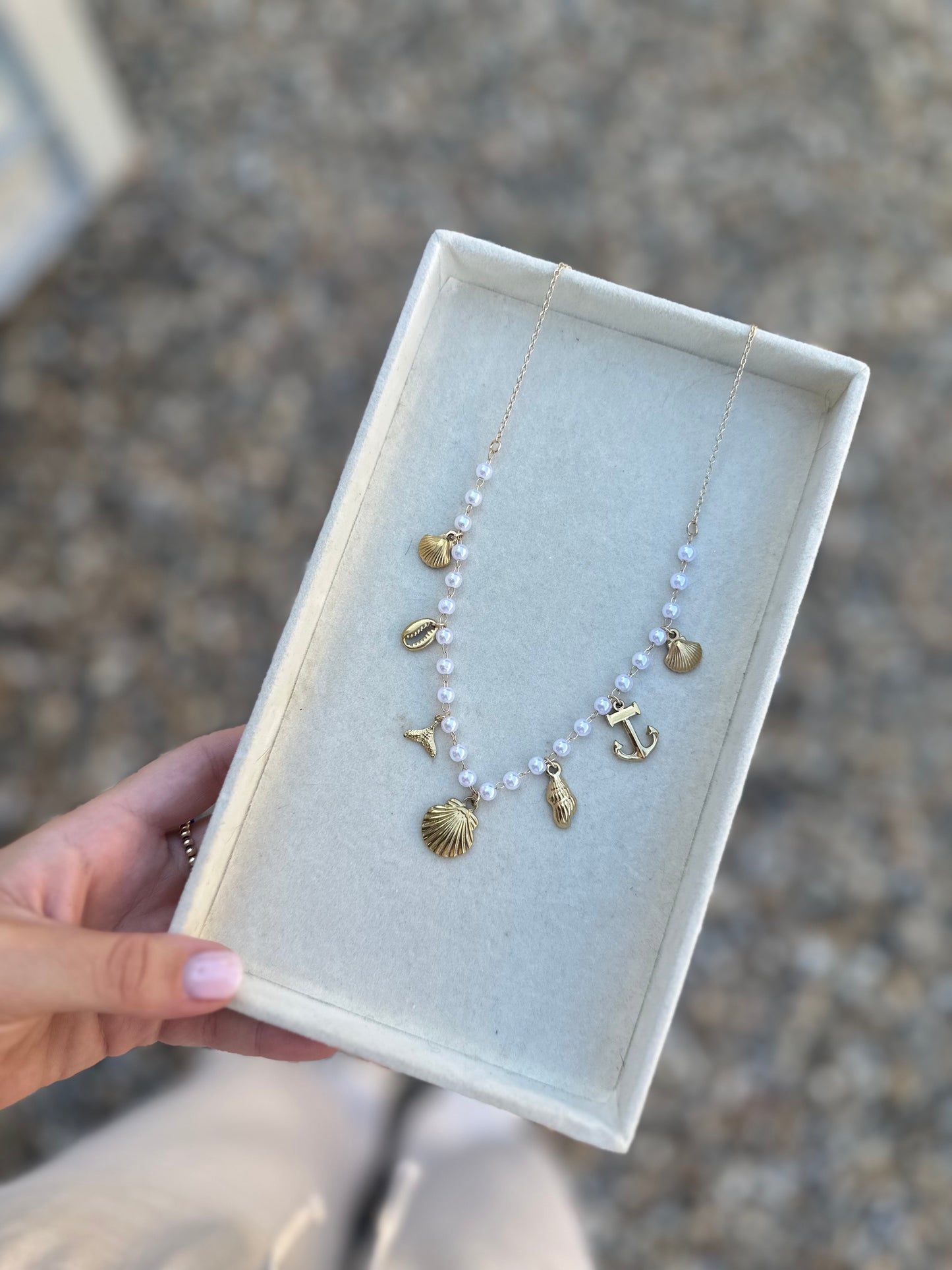 Gold & Pearls Necklace Chain