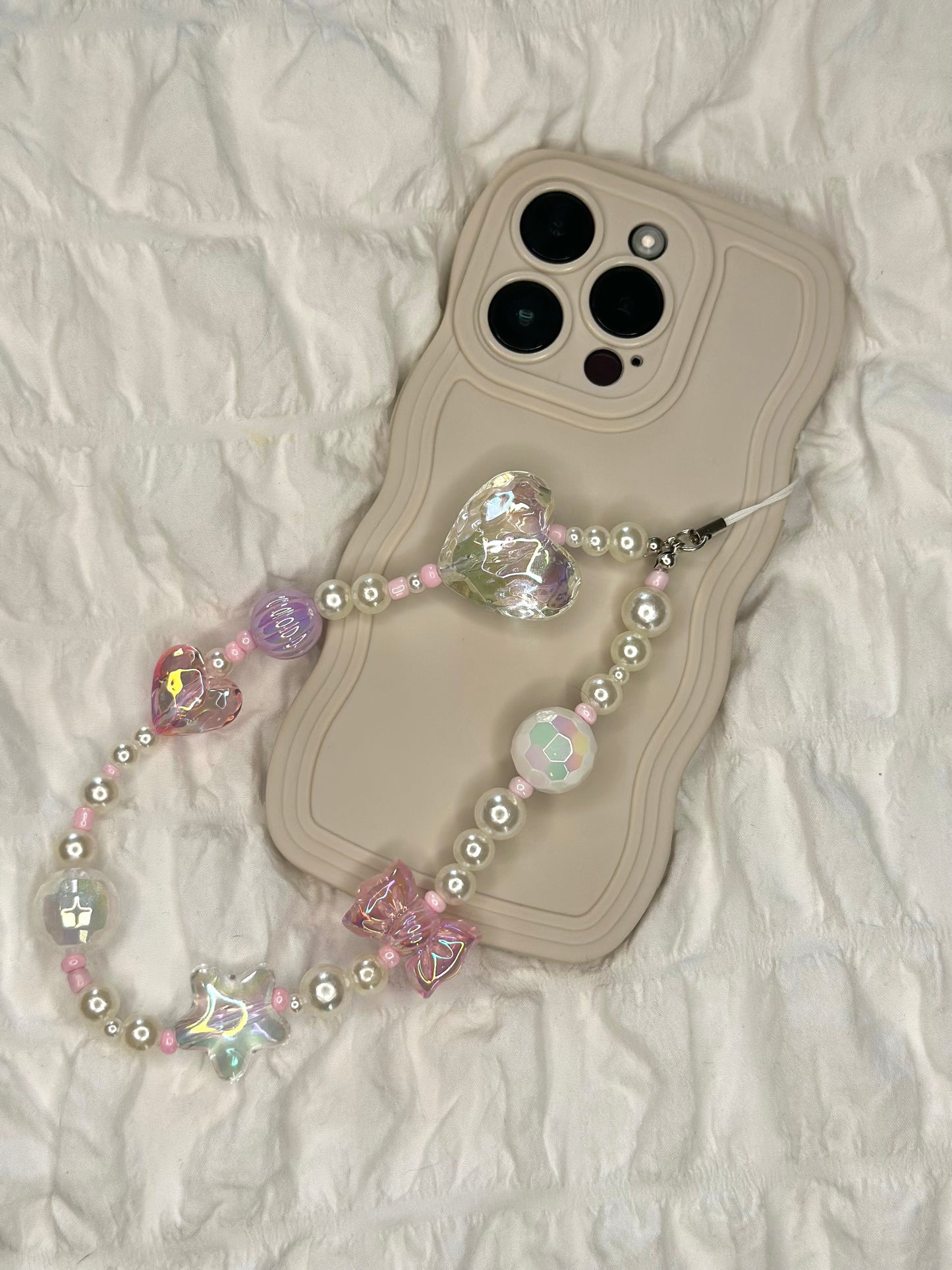 Pink Bow Phone Charm