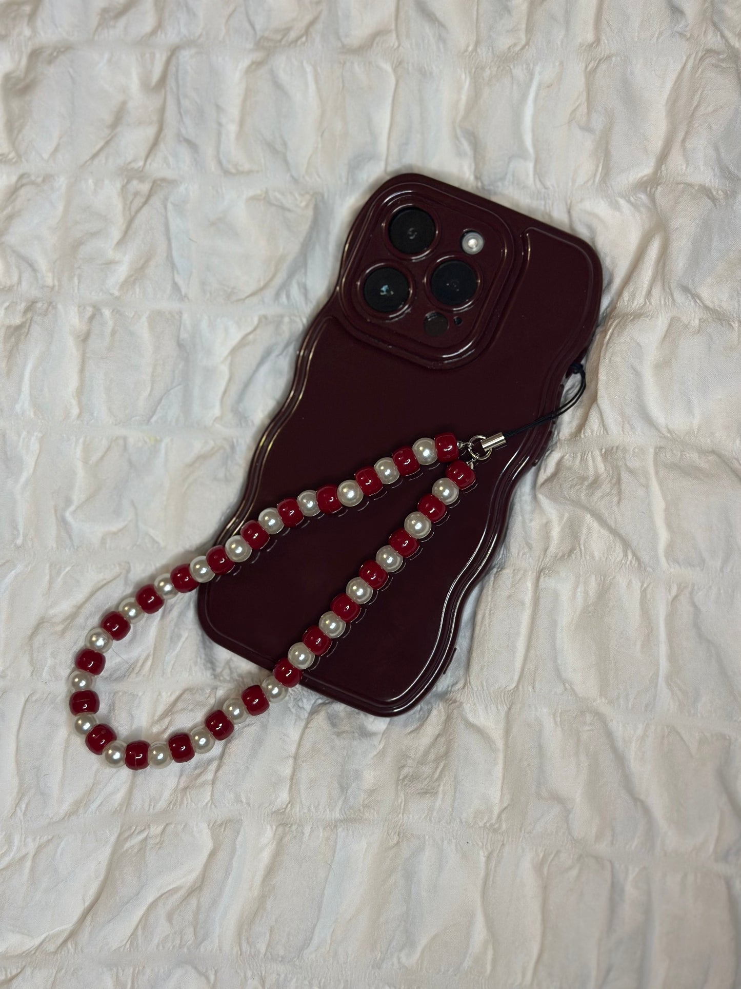 Burgundy Phone Charm