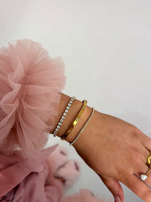 Sparkle Tennis Bracelet Gold