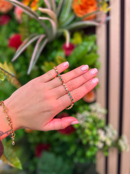 Multicolour Bracelet Gold