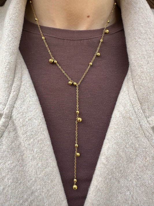 Y Necklace Gold