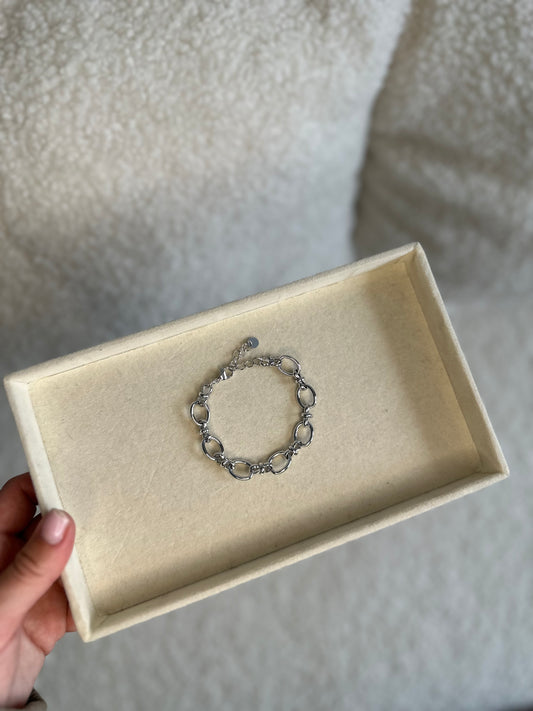 Chunky Links Bracelet Chain Silver