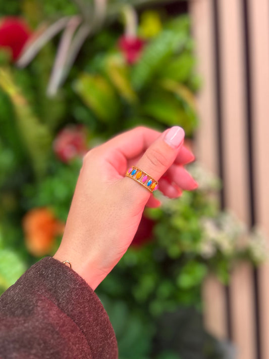 Sunset Sorbet Ring Gold