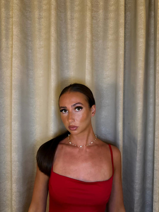 Gold Pearl Necklace