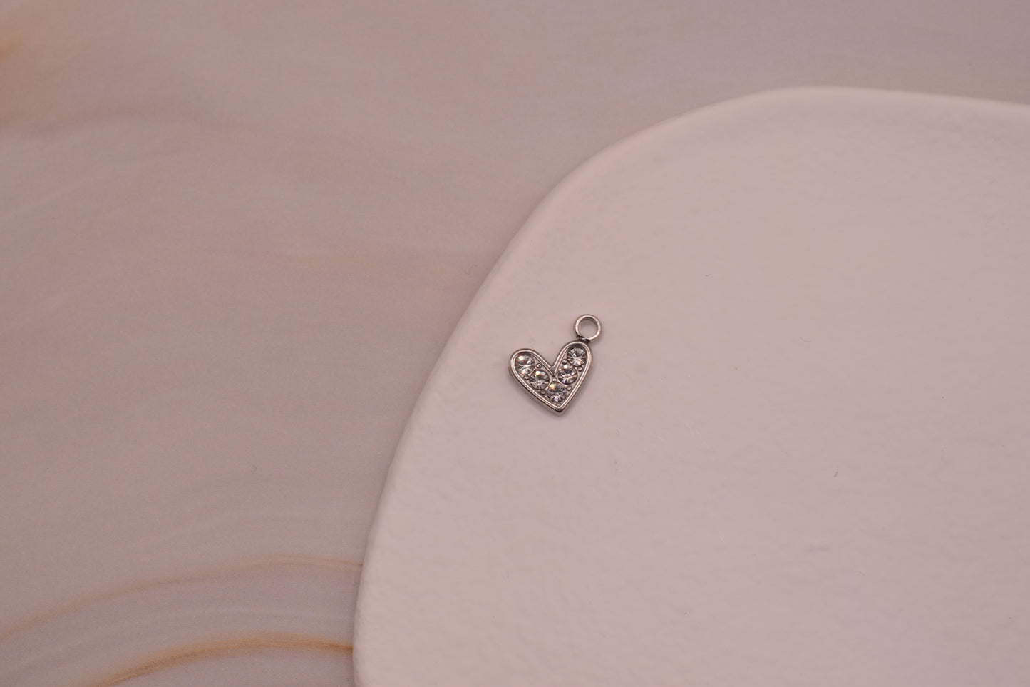 Silver Sparkle Heart