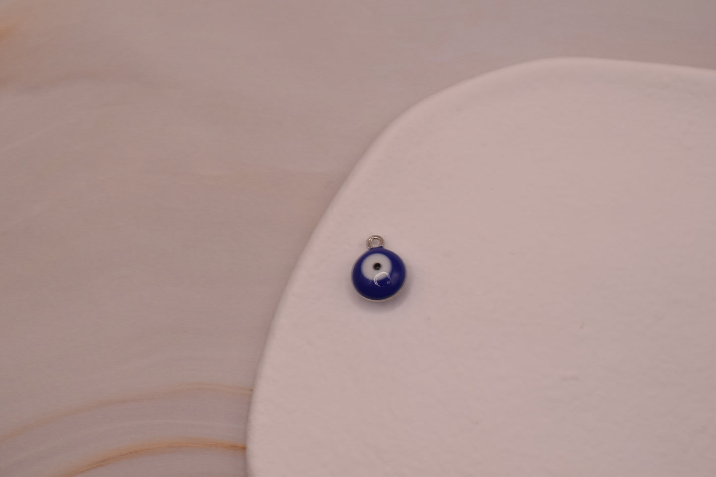 Dark Blue Evil Eye Silver