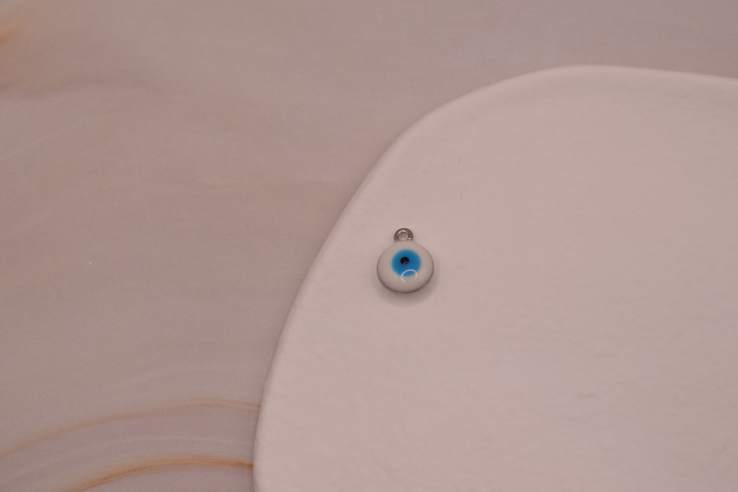 Light Blue Evil Eye Silver