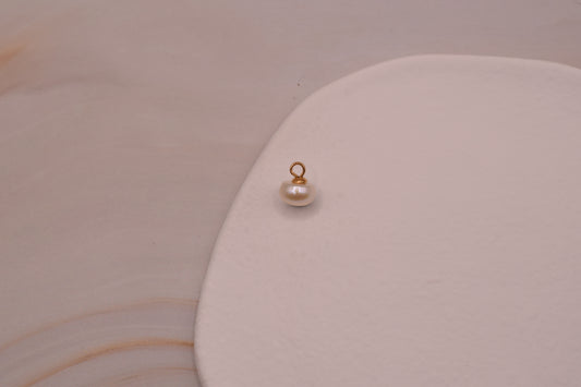 Half Round Pearl Gold