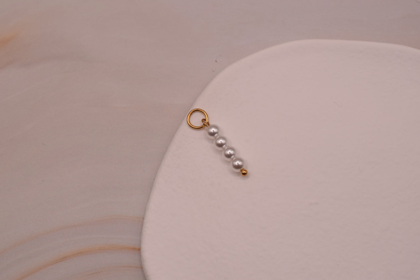 Small Pearl Stack Gold