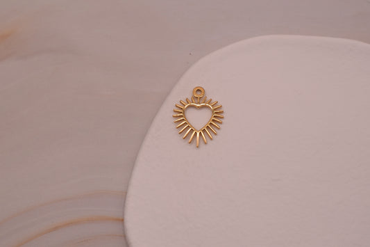 Gold Small Pointed Heart