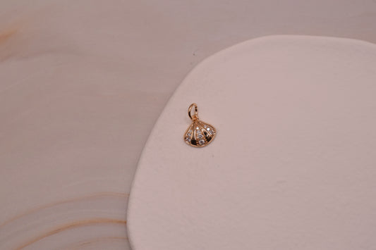 Small Sparkly Shell Gold