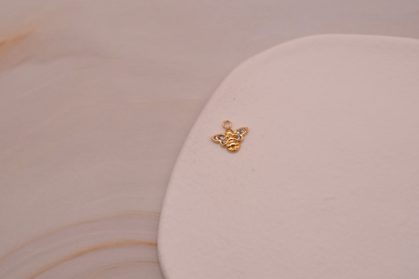 Small Sparkly Bee Gold
