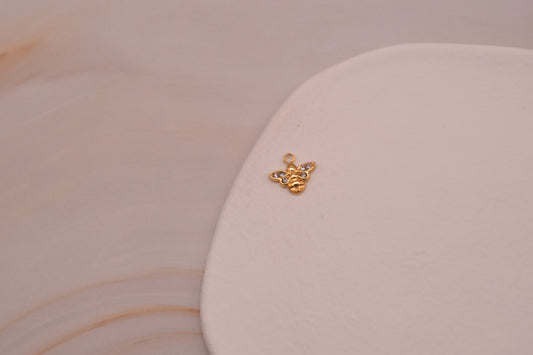 Small Sparkly Bee Gold