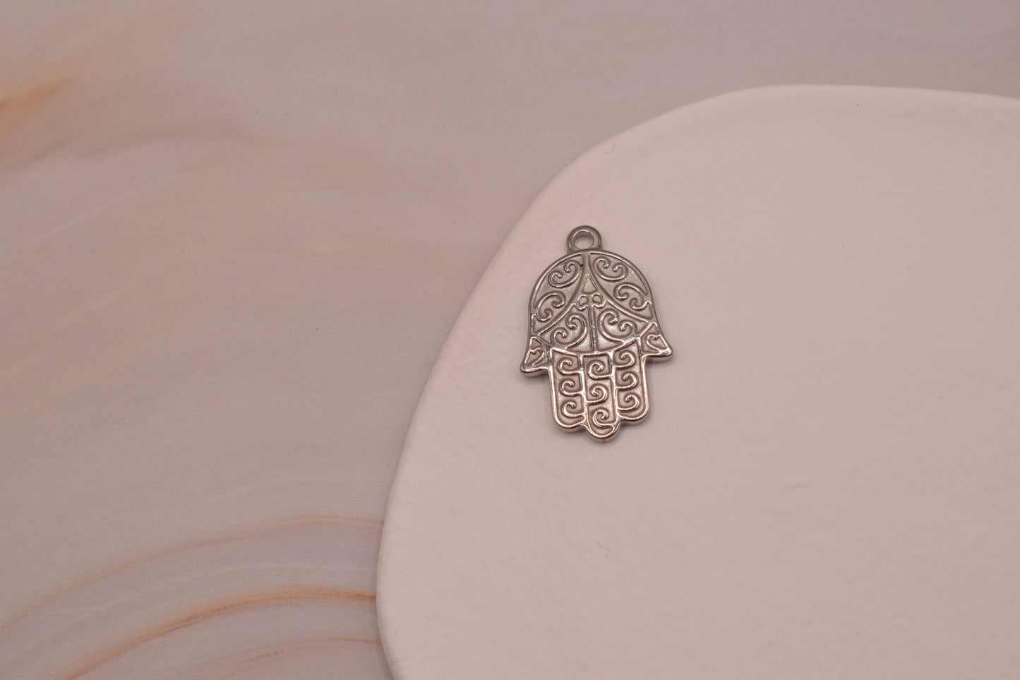 Silver Large Hamsa Hand