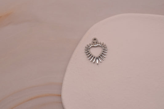 Sliver Spiked Heart