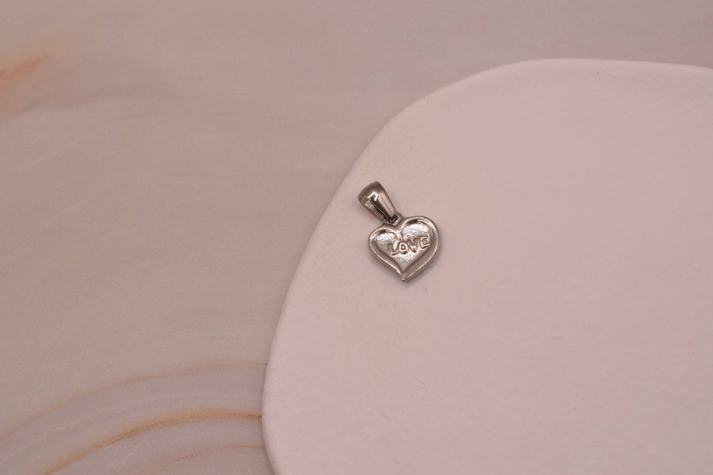 Silver LOVE Heart