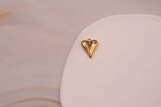 Gold Long Heart