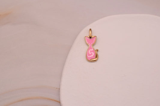 Gold & Pink Cat Large
