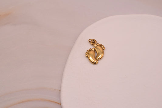 Gold Baby Feet Large