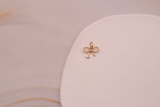 Gold Bow with Sparkle