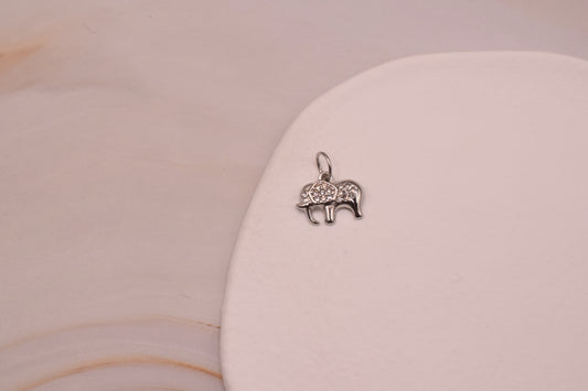 Silver Sparkle Elephant
