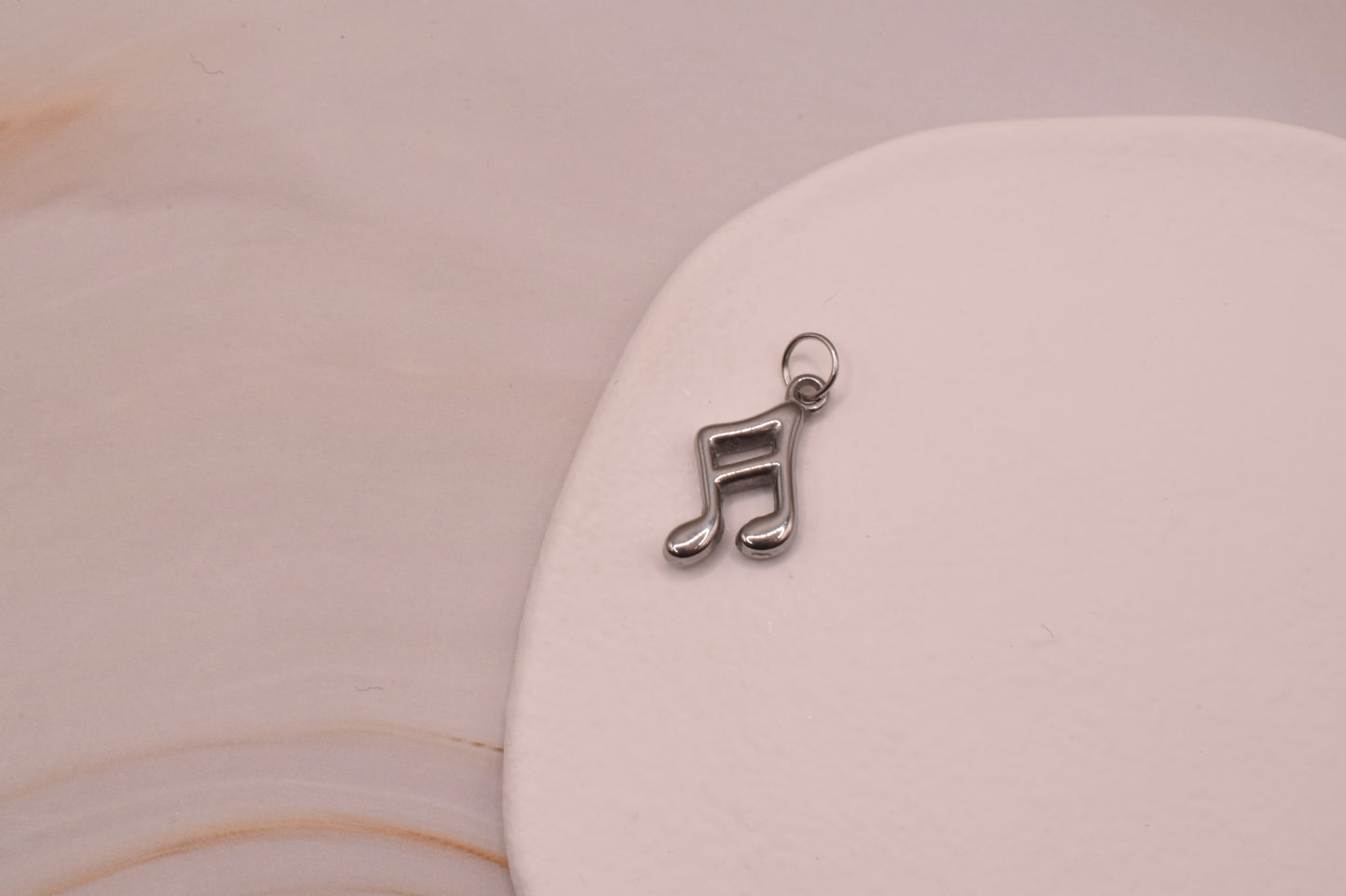Silver Music Note
