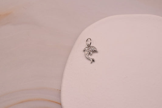 Silver Sparkle Dolphin